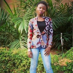 African print blazer